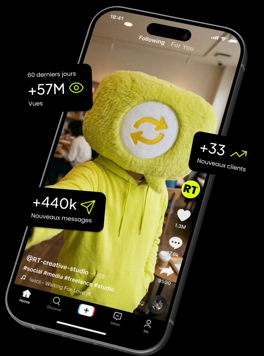 Exemple de contenu vidéo sur mobile